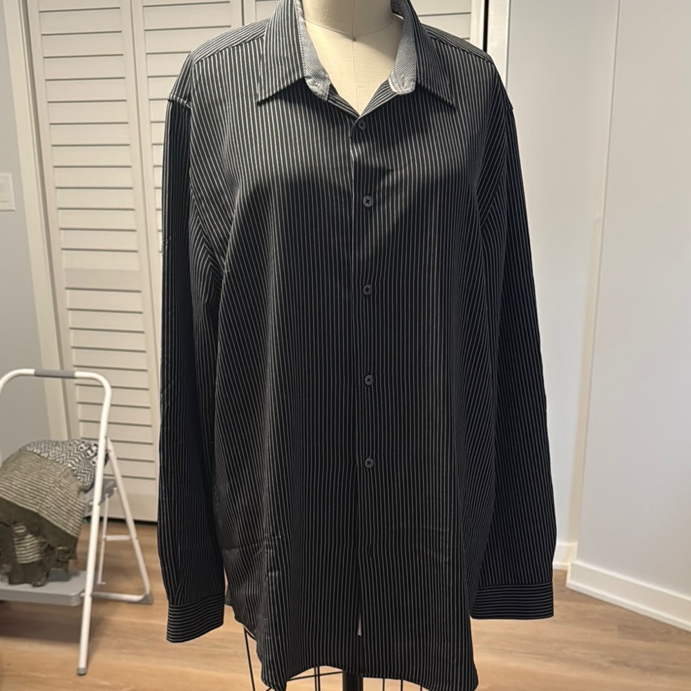 Men’s C-Lab NYC Pinstripe Dress shirt size XL
